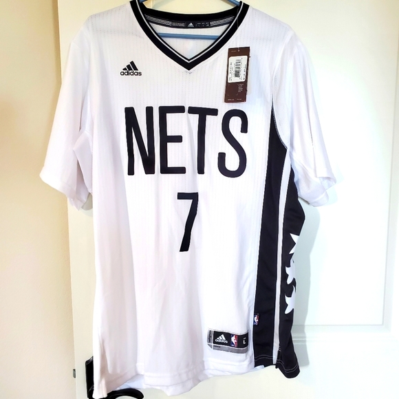 adidas BROOKLYN JOHNSON ユニフォーム 7 未使用品 BROOKLYN NETS NBA BLACK #7 JOHNSON ADIDAS SHIRT JERSEY SIZE
